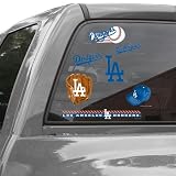 MLB L.A. Dodgers 11'' x 17'' Ultra Decal Window Clings Sheet