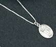 Golf Tee Time Sterling Silver Necklace