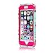 iPhone 6 Plus Case, XIANA Newly Cool Durable PC+TPU Hybrid Slim Back Protective Case Cover Suitable For Apple iPhone 6 Plus(5.5)(Orchid Flowers Pattern) with Stylus, Screen Protector and Cleaning Cloth-(Rose Red)