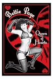 Bettie Page The Queen Of Hearts HUGE LAMINATED / ENCAPSULATED Vintage Sex Symbol POSTER Measures 36 X 24 inches (91.5 x 61 cm )