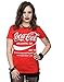 Coca Cola Women's Drink 1886 Roll Sleeve T-Shirt X-Large Red