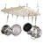 Deluxe Ceiling Mounted Wooden Pot Rack