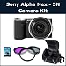 Sony Alpha Nex-5N Camera Kit Includes: Sony Alpha NEX-5N Interchangeable Lens Digital Camera with 16mm Lens, 3 Piece Filter Kit (UV-CPL-FLD), 16 GB Class 10 SDHC Memory Card, Soft Carrying Case Case