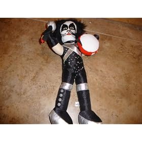 Kiss Peter Criss with drum Plush doll 15 by 