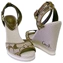 Coach Tawney Khaki Tobacco Signature Wedges