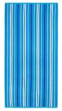 Portsmouth Blue Stripe by Cotton Craft - Terry Jacquard Beach Towel 30x60 - 400 grams 100% Pure Ringspun Cotton - Brillian...