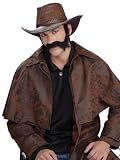 Civil War General Moustache in Brown