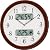 CITIZEN (シチズン) カレンダー表示付き電波掛時計 ネムリーナカレンダーM01 茶色メタリック色 4FYA01-006