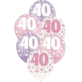 6 Ballons anniversaire 40 ans