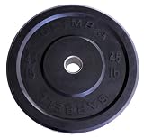 45 LB Solid Rubber Weight Plates Black Pair