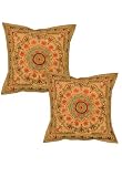 2Pc Handmade Cushion Covers Indian Antique Vintage India