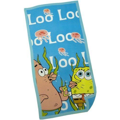 Childrens Toyshop  Third Party New : Sponge Bob Schwammkopf Badetuch Spongebob