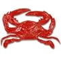 Red Plastic Crab