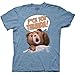 Ted T-shirt Movie Ted F*ck You Thunda! Adult Lt. Blue Heather Tee