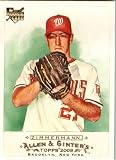 2009 Topps Allen & Ginter Baseball Card #64 Jordan Zimmermann (RC - Rookie Card) Washington Nationals - MINT Condition - Shipped In Protective ScrewDown Display Case!