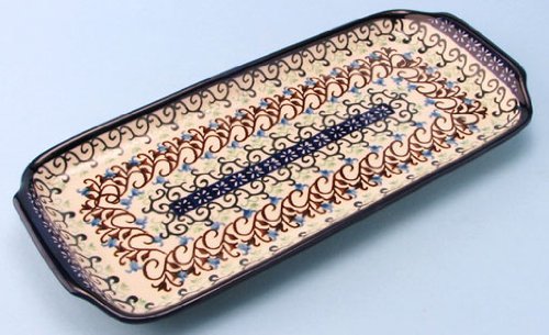 Polish Pottery Bread Tray 12" x 6"