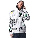 Quiksilver Torpedo Full Zip Mens' Hoody Fleece in White
