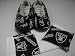 Sporting Goods : Oakland Raiders Fabric Shoe Cover Rosin Bag Towel Set