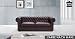 Luxus Ledersofa aus echtem Leder - braun - Model CHESTERFIELD