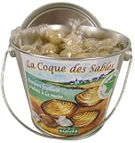 Coques Sablees Praline in Metal Decorative Bucket Bonbons Barnier, France 215 gr or 7 oz