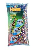 Hama - 205-67 - Loisirs Créatifs  - Perles et Bijoux  - Sachet 6000 Perles Mixte 22 Couleurs