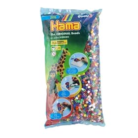 Hama - 205-67 - Bag of 6000 Beads 22 Colours Mix