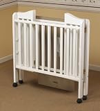 Orbelle Trading Tina Three Level Portable Crib, White