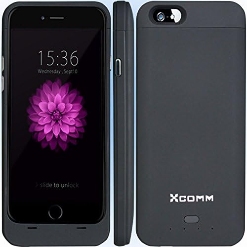 iPhone 6/iPhone 6S battery case, Apple MFI Certified-[Lifetime Warranty] 3200mAh 130% extra battery for iPhone 6/6S Ultra Slim Battery Case(4.7 Inches) / iPhone 6/6S Charger Backup Power Bank (Black)