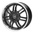 American Racing Haze AR363 Gloss Black Wheel with Machined Lip (16x7"/4x100mm)