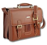 redolz Aktentasche A00911, Leder braun, Bronze edition