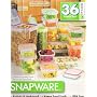Snapware 36 Piece Food Srotage Container Set, Includes 2 Fliptop Containers