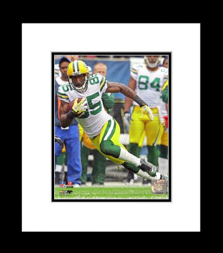 Green Bay Packers Greg Jennings 2011 Running Action Framed Picture 8x10
