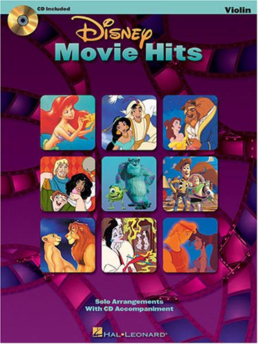 MusicalInstruments: Disney Movie Hits for Violin Songbook   Book and CD Package