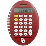 University of Oklahoma Norman OU Sooners - Pro-Grip Football Solar 8 digit Calculator