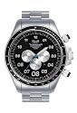 Vestal Men's ZR-3 Silver/Silver/Black Chronograph Watch #ZEP025