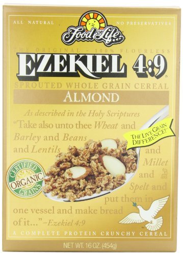 Ezekiel 4:9 Sprouted Whole Grain Cereal, Almond, 16 Ounce (Pack of 6) by Food for Life