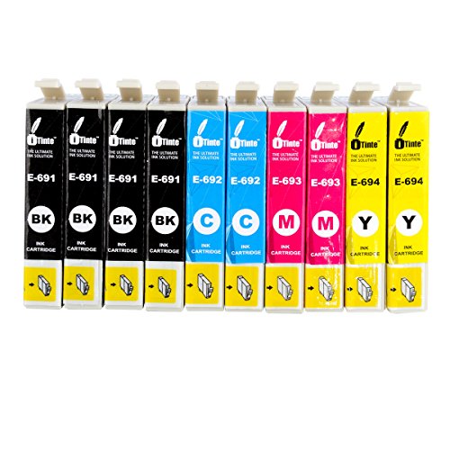 iTinte T069XL Compatible Ink Cartridges (4 Black, 2 Cyan, 2 Magenta, 2 Yellow) for Epson WorkForce 610, Epson WorkForce 600, Epson WorkForce 500 and more Epson printers