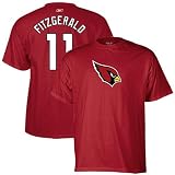 NFL Reebok Arizona Cardinals #11 Larry Fitzgerald Red Player T-shirt (XX-Large)