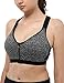 Women Padded High Impact Front Comfort Racerback Sports Bra DDD for Running Training