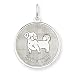 shih_tzu27shih tzu - Sterling Silver Shih Tzu Disc Charm