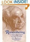 Remembering: A Study in Experimental and Social Psychology