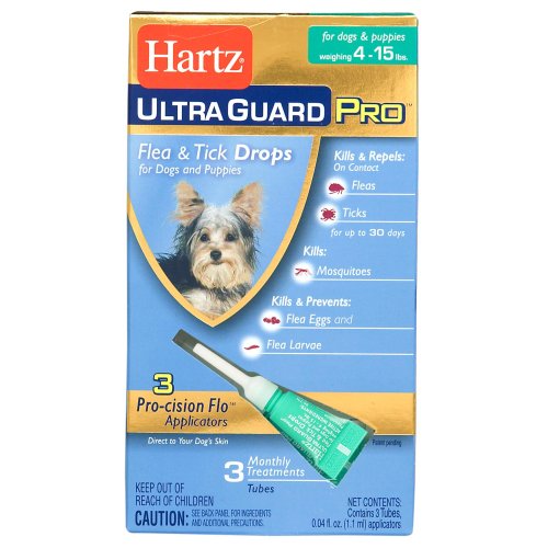 Hartz 4-15-Pound UltraGuard Pro Drops For Dogs