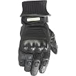 Alpinestars Arctic Drystar Men's Waterproof On-Road Motorcycle Gloves w/ Free B&F Heart Sticker Bundle - Black