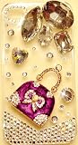 PURPLE HANDBAG 3D Case for iPhone 4S & iPhone 4 Verizon AT&T Sprint HIGH QUALITY Crystals Bling Purse
