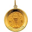 14K Yellow Confirmation Medal - 18.25mm