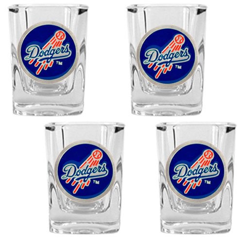 Los Angeles Dodgers MLB 4pc Square Shot Glass Set