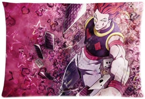 Sweety Heart Custom Hunterxhunter Hisoka Pillowcase Soft Zippered Throw Pillow Cover Cushion Case Covers Fasfion Design Two Sides Printed Pillows