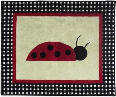 Ladybug Parade Accent Floor Rug