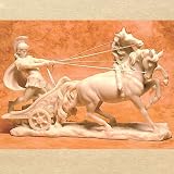 Roman Chariot Sculpture - Magnificent - Ships Immediatly