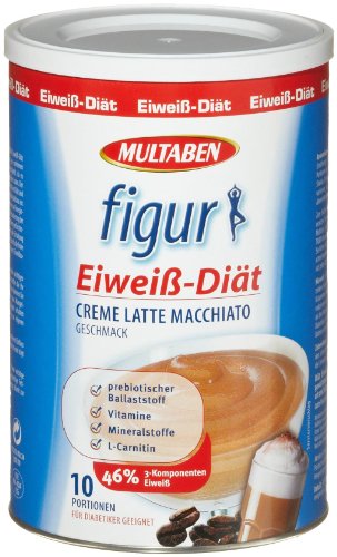 Multaben Figur Eiweiß Diät Creme Latte-Macchiato, 1er Pack (1 x 450 g)
